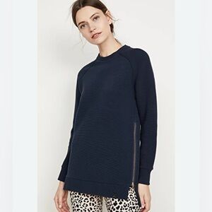 Varley Manning Sweatshirt Ribbed In Ink Navy Size XS